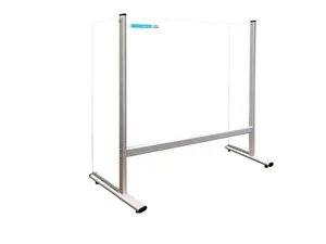 Sicherheits-Trennwand aus Plexiglas mit Seitenwänden 65 x 60 cm
